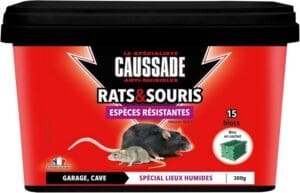 Caussade CARSBLBF300 Anti Rats & Souris - 15 Blocs - Lieux Humides - Garage Cave - 300g