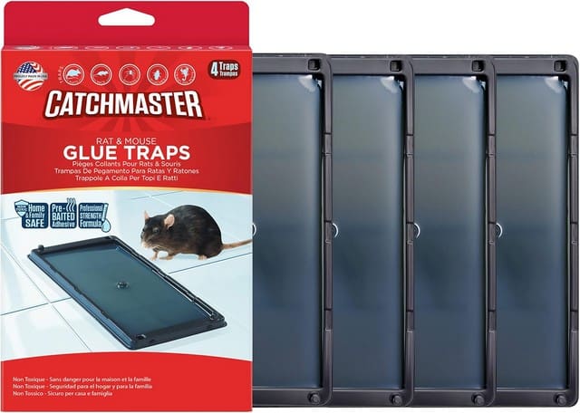 Piège à Souris Collant - Pack De 4 Pièges à Glu Non Toxiques, Pour Maison, Garage, Cuisine