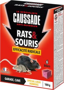 Caussade CARSBL180 Anti-nuisibles Rats & Souris Efficacité Radicale - 6 Blocs