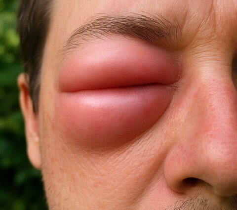 piqure frelons asiatiques oeil