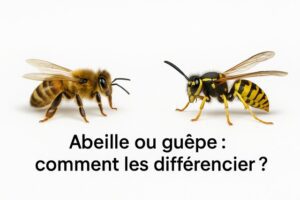 Guêpe ou abeille : comment les distinguer en un coup d&rsquo;œil — corps, comportement, nid et piqûre
