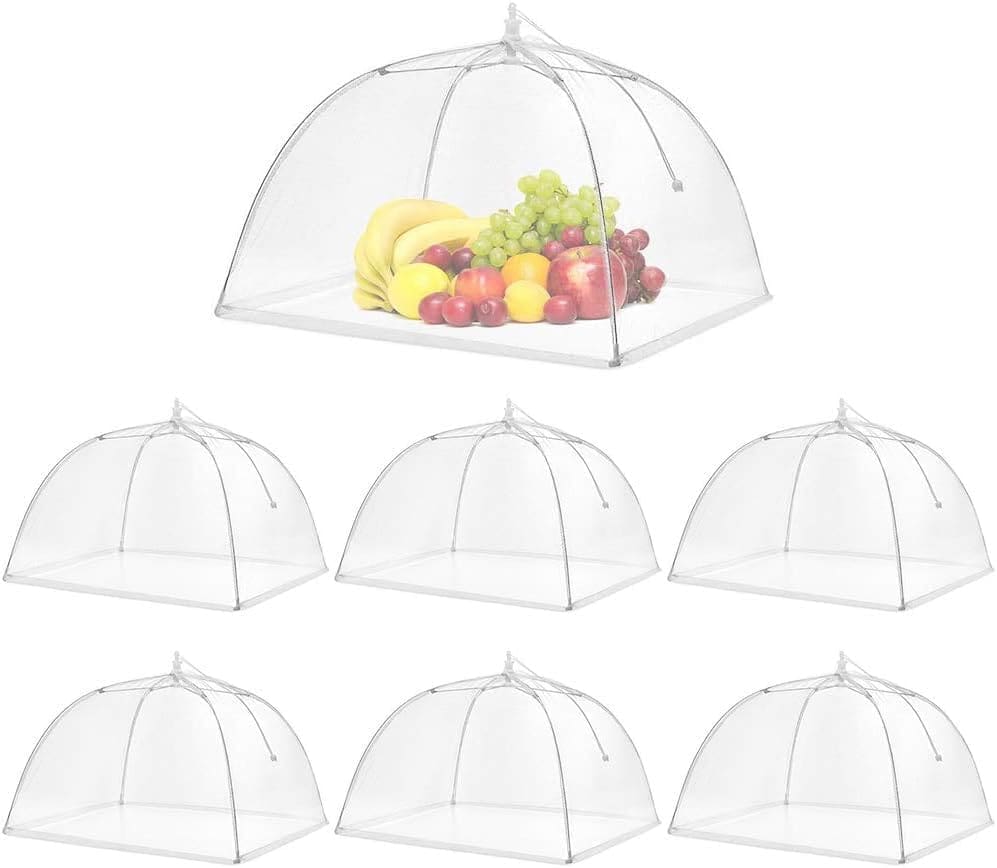 Cloche Alimentaire Pliable Anti-Mouche Couvercle de Nourriture