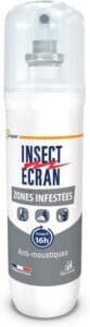 INSECT ECRAN - Anti-moustiques - Spray répulsif peau - Protection contre les piqûres de moustiques - Zones Infestées – Made in France - 100 ml