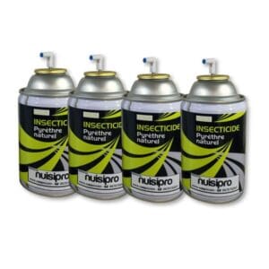 Insecticide Pyrèthre Végétal Puissant - Anti mouches, anti moustiques,... - Effet immédiat - 4x250ml