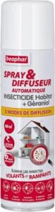 BEAPHAR – Spray & Diffuseur automatique insecticide habitat + Géraniol