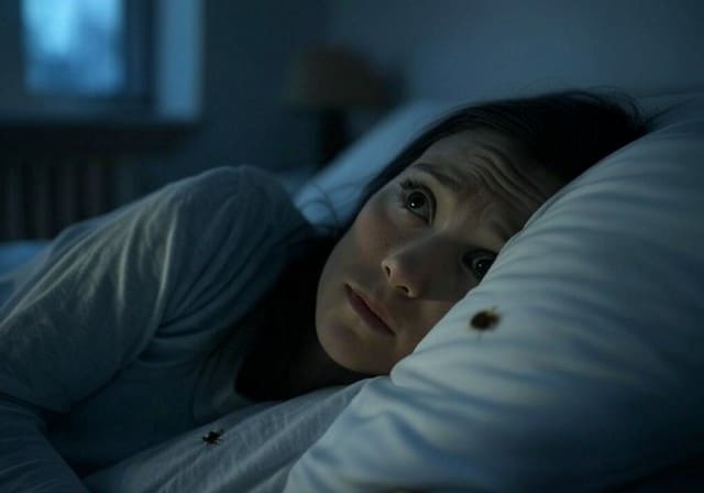 Dormir dans un lit avec des punaises de lit