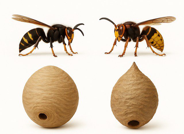 Frelons asiatiques vs européens Frelons asiatiques vs européens