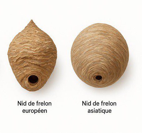 difference nid de frelon europeen ou frelon asiatique différence nid de frelon europeen ou frelon asiatique