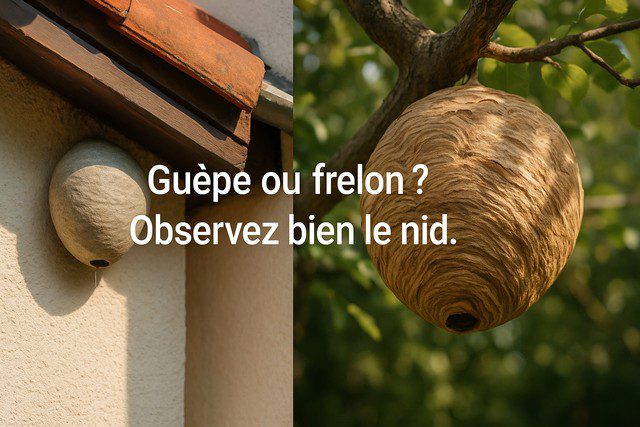 Comment savoir si c’est un nid de guêpe ou de frelon -ce qu’il faut vraiment regarder