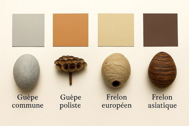 Couleurs et aspect extérieur des nids Couleurs et aspect extérieur des nids
