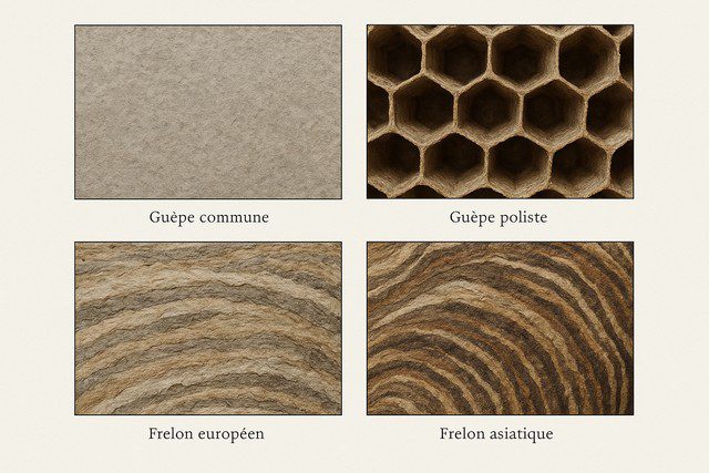 Texture et matériaux des nids Texture et matériaux des nids