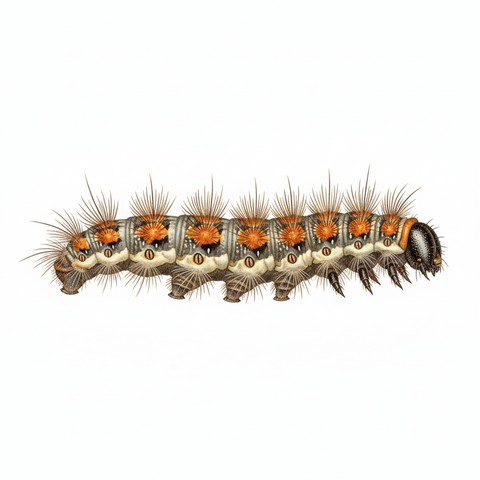 Chenille processionnaire du pin