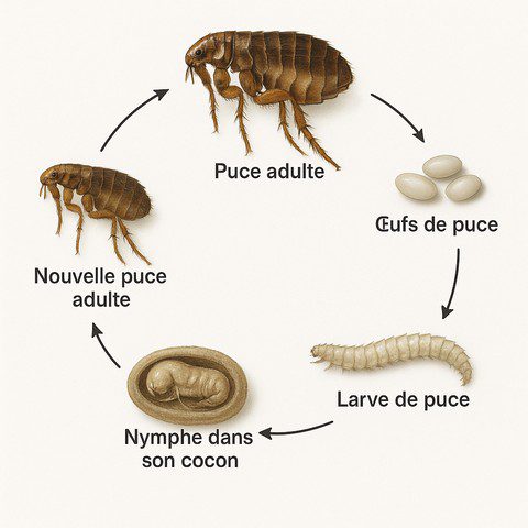 cycle de vie puce