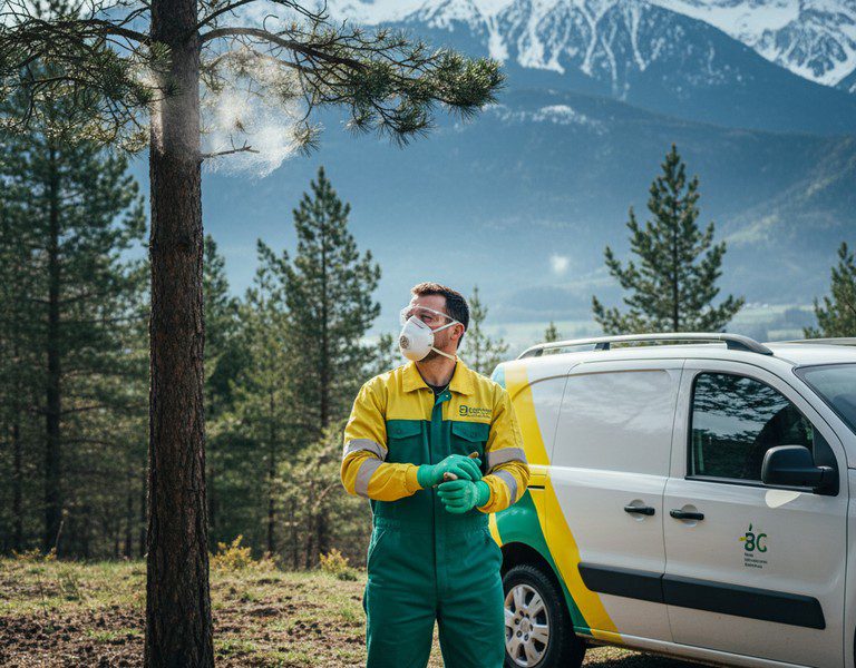Entreprise certifiée pour la destruction des nids de chenilles processionnaires en Auvergne-Rhône-Alpes Entreprise certifiée pour la destruction des nids de chenilles processionnaires en Auvergne-Rhône-Alpes
