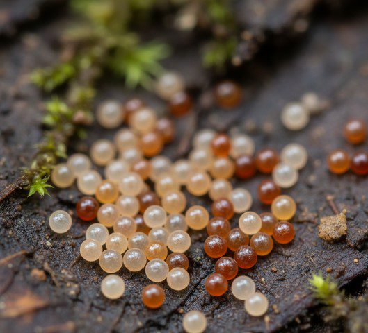 Couleur et aspect d'oeuf de tique