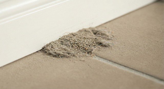 Excréments de termites mélangés à poussière domestique