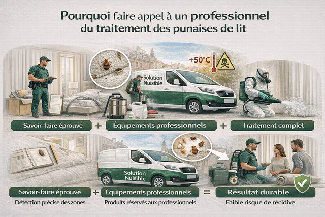 Pourquoi faire appel à un professionnel du traitement des punaises de lit