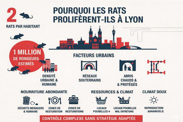 pourquoi les rats prolifèrent ils à Lyon