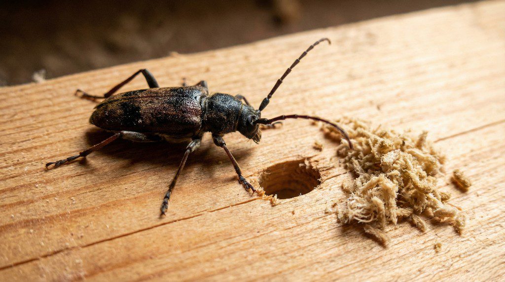 Capricornes (Hylotrupes bajulus) Capricornes (Hylotrupes bajulus)
