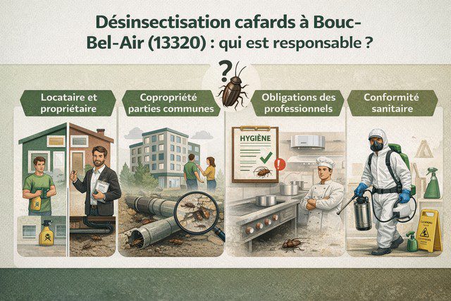 Responsable de désinsectisation des cafards à Bouc-Bel-Air