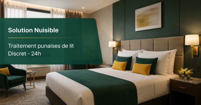 Traitement punaises de lit hôtel · désinsectiseur discret Solution Nuisible · intervention 24h Traitement punaises de lit hôtel · désinsectiseur discret Solution Nuisible · intervention 24h