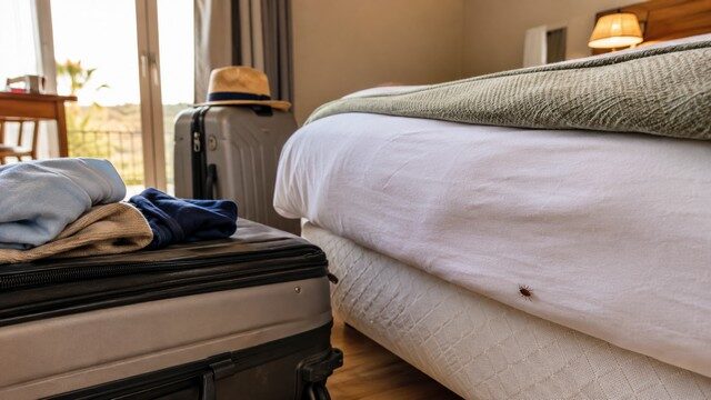 Chambre d'hôtel cosy et voyage