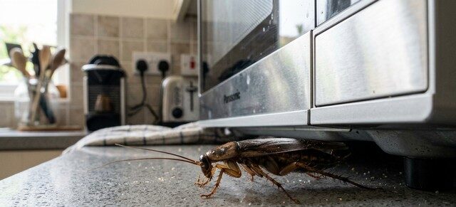 cafard sous micro onde