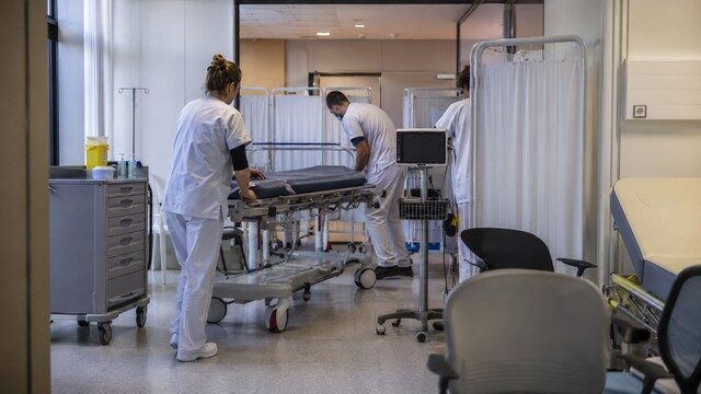 espace médical temporairement réorganisé