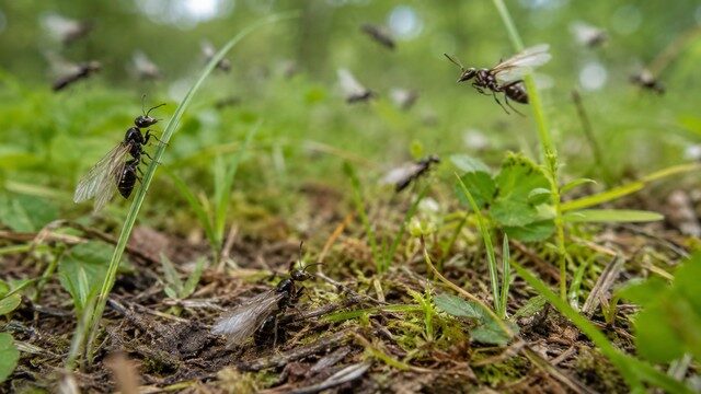 fourmis ailées dans les Vosges