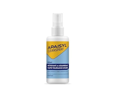 APAISYL – solution antiseptique incolore cleanspray – hygiène cutanée, spray antibactérien, ne pique pas, sans alcool – 100 ml
