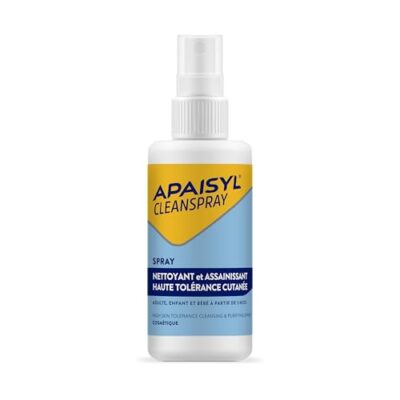APAISYL – solution antiseptique incolore cleanspray – hygiène cutanée, spray antibactérien, ne pique pas, sans alcool – 100 ml