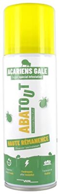 ABATOUT- Laque Anti Acariens et gale choc - Fogger spécial infestation - Traitement global de la pièce et literies - Fabriqué en France - 150ml