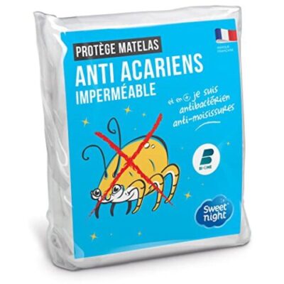 Sweet Night Protège Matelas, Alèse imperméable et Anti Acariens, silencieux & respirant (Plusieurs tailles)
