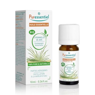Huile essentielle Citronnelle de Java Puressentiel – répulsif naturel anti-moustique