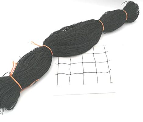 Filet Anti-Oiseaux et Anti-Pigeons – Maille Carrée 5x5 cm, Filet de Protection 5x5 m, Noir