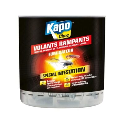 K.PRO Fumigateur Cafards 20g – Insecticide Fumigène Anti-Blattes / Cafards – Hydro-réactif - Pour 260 m3