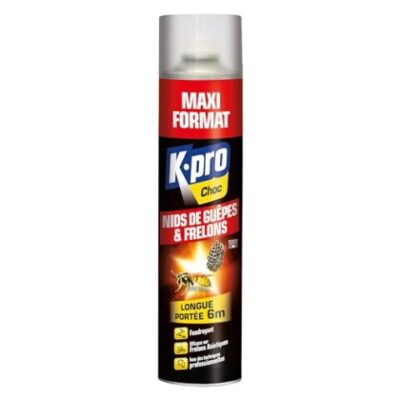 K.Pro Choc Spay Aérosol anti Nid de Guêpes / Frelons