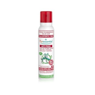 Puressentiel Anti-Pique Spray Répulsif Moustiques & Tiques 75 ml – Lot de 2 – Protection jusqu’à 7 h