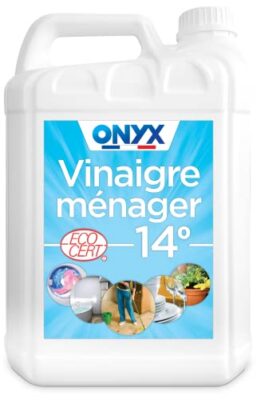 Onyx - Vinaigre Concentré 20° - Détartrant - Nettoyant - Pour la Maison et les Extérieurs - Facile à Diluer - Ecocert - 100% d'Ingrédients d'Origine Naturelle - Fabrication Française - 1L
