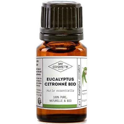 Huile essentielle d’eucalyptus citronné MyCosmetik – solution naturelle anti-moustiques