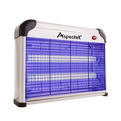 Aspectrek Destructeur de mouches/moucherons avec lampe UV, 20 à 120M² (20 W)