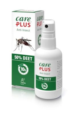 Spray anti-insectes Care Plus : répulsif au DEET 50%, protection jusqu’à 10 h