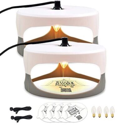 Aspectek 2x Piège à Puces adhésif non toxique, inodore, sans bruit