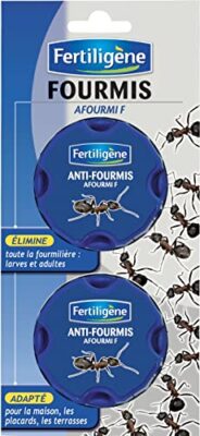 FERTILIGENE FFOUB2 - Anti-Fourmis Boîte Appât x2 - Détruit durablement et en profondeur les fourmilières - Actif à faible dose - Anti-fourmis utilisable en intérieur et extérieur - Fabriqué en France