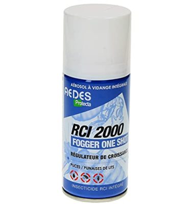 R.C.I. 2000 Fogger, aérosol One shot anti puces, punaises 150 mL - Mondial Hygiène