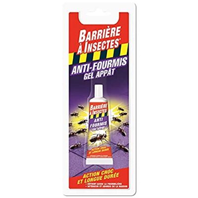 BARRIERE A INSECTES Gel Anti-Fourmis, Jusqu'à 1 mois, Blister 1 tube, 30 g, BARFOT30