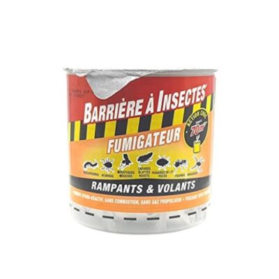 Barrière à Insectes Fumigène hydro réactif contre les insectes volants & rampants (env. 70m²)