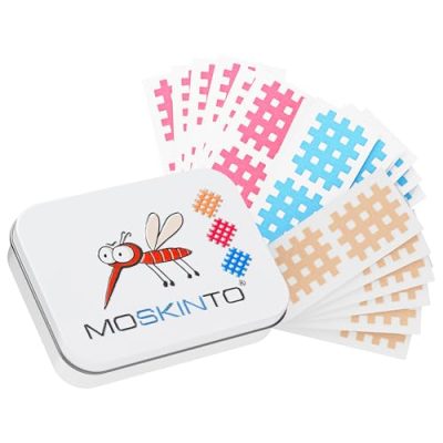 Moskinto Patch Anti-moustiques pour Enfants et Adultes - S’utilise en cas de Piqûres de Moustiques et d’Insectes - Calme les Démangeaisons - Plusieurs couleurs - 42 Patchs