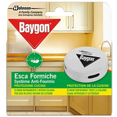 Baygon Piège Anti-Fourmis Boîte à Appât Usage Intérieur et Extérieur - Lot de 4