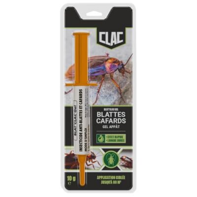 Gel anti-cafards et blattes Clac – appât en seringue 10 g double action